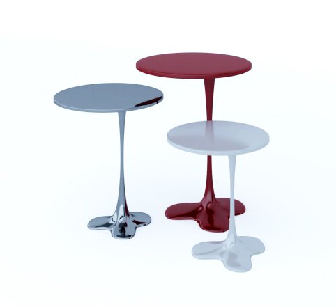 fluid table painted table contemporary liquid table desk 3D Model .c4d .max .obj .3ds .fbx .stl .blend 