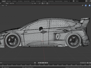 Focus RS RX Ken Block Gymkhana Modelo 3D