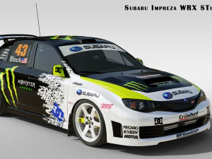 2009 Impreza WRX STi Ken Blok 3D Model