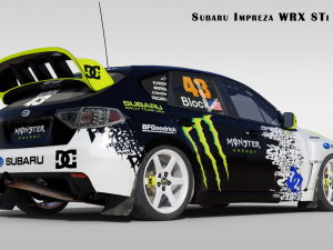 2009 Impreza WRX STi Ken Block 3D Модель
