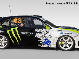 2009 Impreza WRX STi Ken Block 3D Model