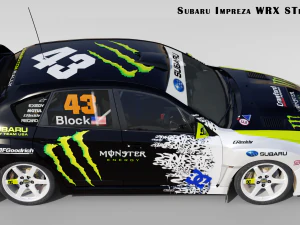 2009 Impreza WRX STi Ken Block 3D Model