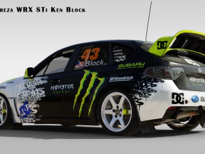 2009 Impreza WRX STi Ken Block 3D Model