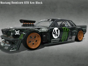 1965 Mustang RTR Hoonicorn Gymkhana Ken Block Modello 3D