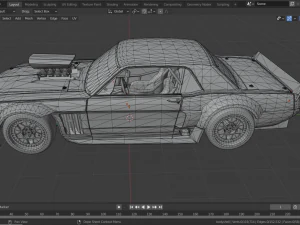 1965 Mustang RTR Hoonicorn Gymkhana Ken Block 3D Model
