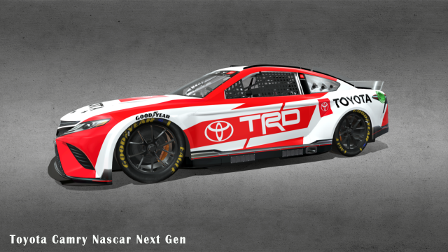 2022 Camry Nascar Next Gen 3D Модель .c4d .max .obj .3ds .fbx .stl .blend 