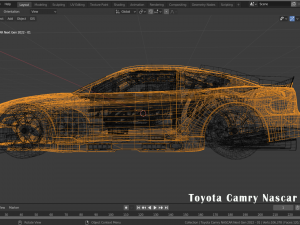 2022 Camry Nascar Next Gen 3D Модель