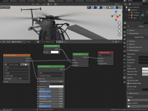 AH-6 Little Bird Rigged 3D Model
