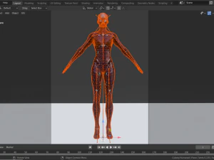 SciFi Female Character 2 Rigged 3D Model