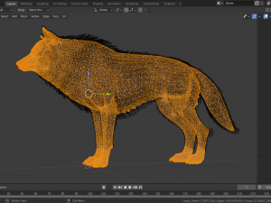 Wolf Realistic with Fur and Rigged 3D Модель