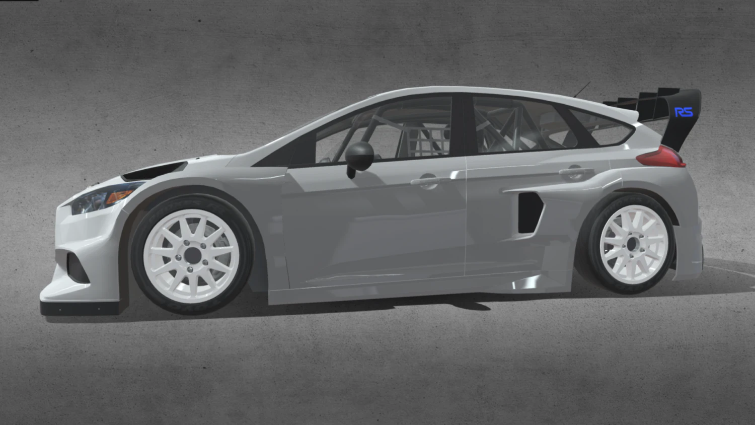 Focus RS RX Ken Block Gymkhana 3D Model .c4d .max .obj .3ds .fbx .stl .blend 