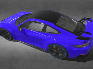 2022 Porsche 911 992 GT3 3D Model