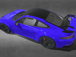 2022 Porsche 911 992 GT3 3D Model