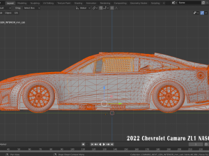 2022 Chevrolet Camaro ZL1 NASCAR Next Gen Modello 3D