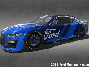2022 F Mustang Nascar Next Gen Modello 3D