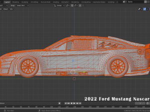 2022 F Mustang Nascar Next Gen 3D Model