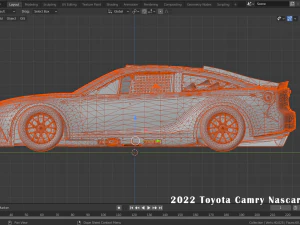 2022 Toyota Camry Nascar Next Gen 3D Model