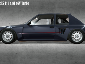 Peugeot 205 T16 18L 16V Turbo Modello 3D