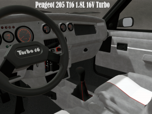 Peugeot 205 T16 18L 16V Turbo Modello 3D