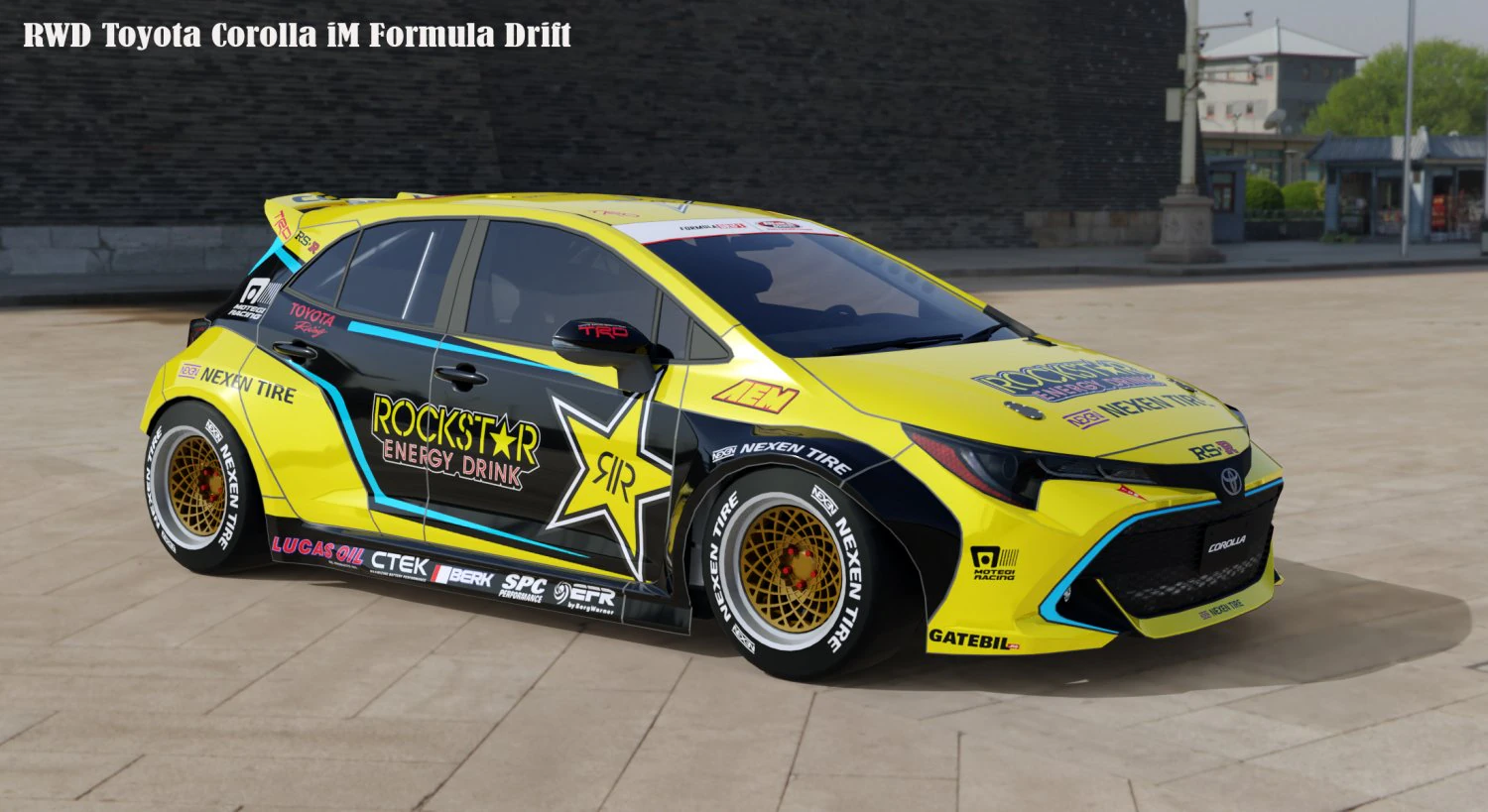 RWD Toyota Corolla iM Formula Drift 3D Model .c4d .max .obj .3ds .fbx .stl .blend 