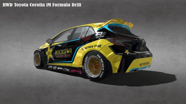 RWD Toyota Corolla IM Formula Drift 3D Модель In Гоночные 3DExport