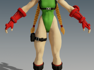 Cammy White Full Rig Modèle 3D