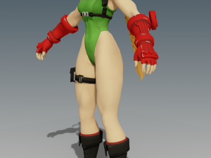 Cammy White Full Rig Modèle 3D