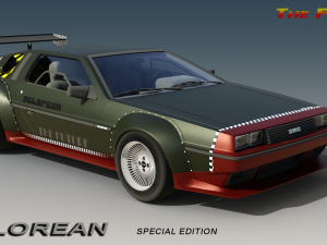 DMC DeLorean Special Wide Edition 3D Model