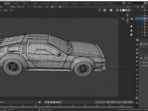 DMC DeLorean Special Wide Edition 3D Model