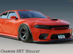 Dodge Charger SRT Hellcat Extra Widebody 3D Model