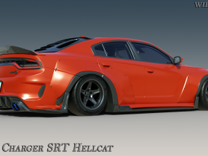Dodge Charger SRT Hellcat Extra Widebody 3D Модель