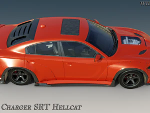 Dodge Charger SRT Hellcat Extra Widebody 3D Model