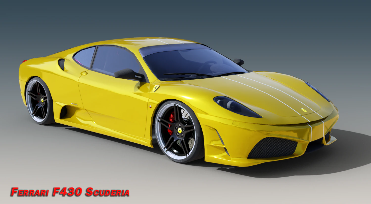 2023 Ferrari F430 Scuderia 3D Model .c4d .max .obj .3ds .fbx .stl .blend 