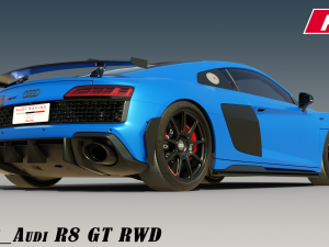 2023 Audi R8 GT RWD 3D मॉडल