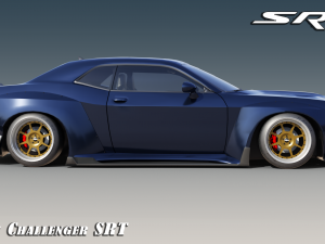 Dodge Challenger SRT Wide body kit Model 3D