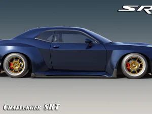 Dodge Challenger SRT Wide body kit 3D Model
