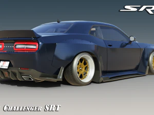 Dodge Challenger SRT Wide body kit 3D Model
