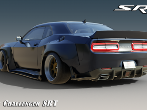 Dodge Challenger SRT Wide body kit Model 3D