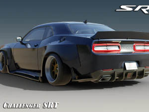 Dodge Challenger SRT Wide body kit 3D Model