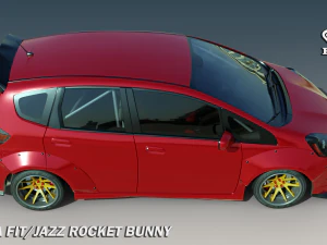 Coelhinho Foguete Honda Fit Jazz GE8 Modelo 3D