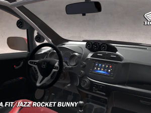 Coelhinho Foguete Honda Fit Jazz GE8 Modelo 3D