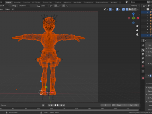 Lara fully Rigged extra 7 Weapons Model 3D