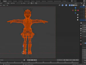 Lara fully Rigged extra 7 Weapons 3D Model