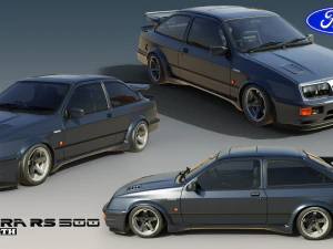 Sierra RS500 Cosworth 3D Model