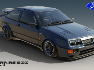 Sierra RS500 Cosworth 3D Model