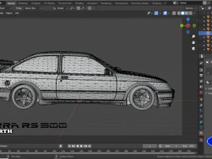 Sierra RS500 Cosworth 3D Model