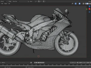 2024 Kawasaki Ninja ZX-10R 3D Model in Bicycle 463767 | 3DExport