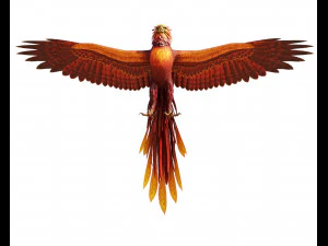 Phoenix Bird Rigged 3D Model