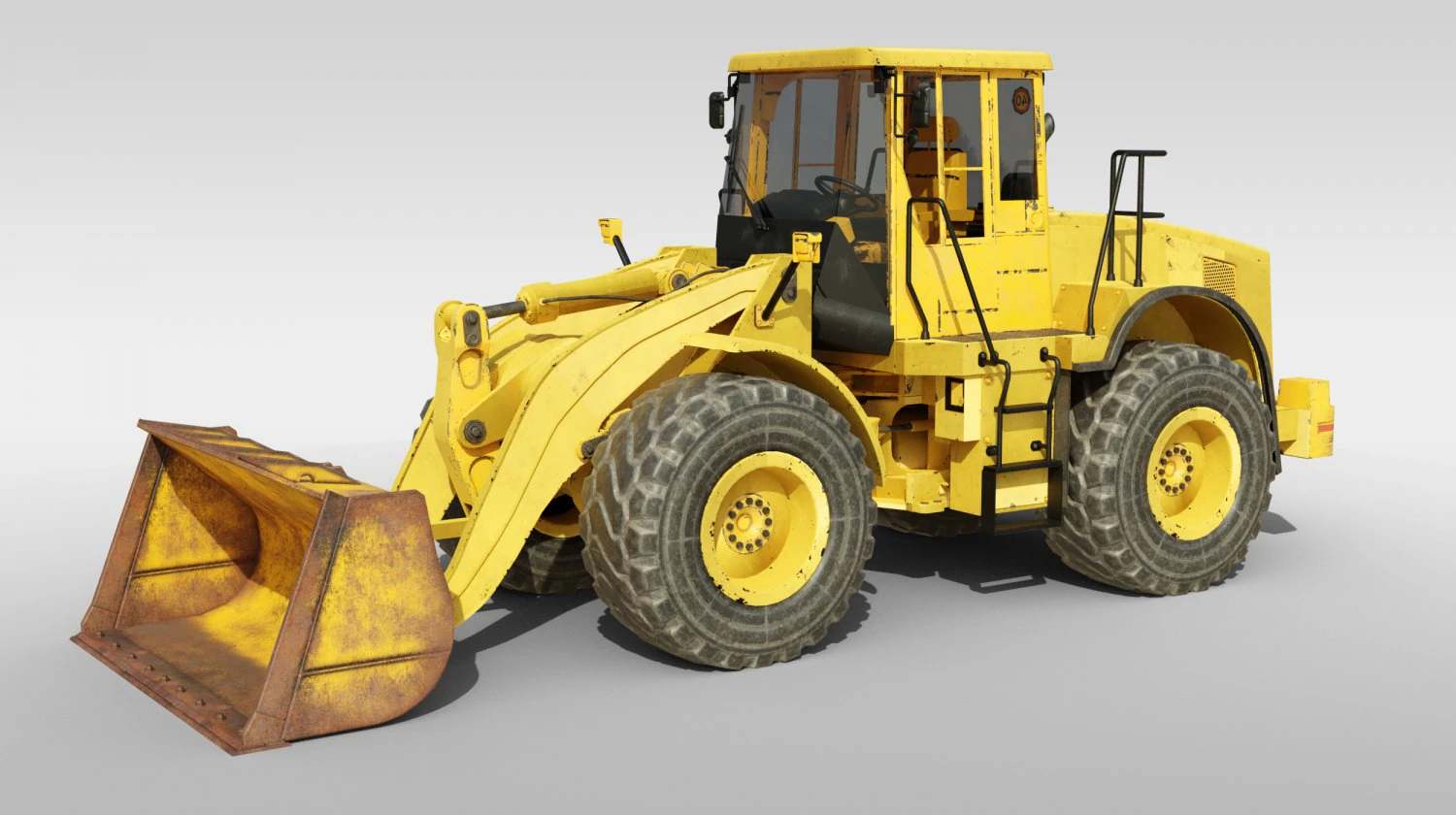 Bulldozer Loader Machine 3D Model .c4d .max .obj .3ds .fbx .stl .blend 