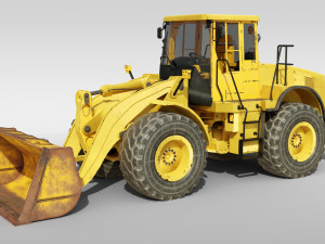 Bulldozer Loader Machine 3D 모델